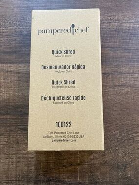 Pampered Chef Quick Shred NWT